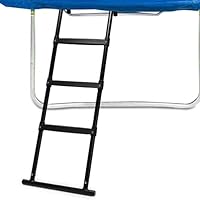 Gardenature Trampoline Ladder-3 Steps Wide-Step Ladder-Black