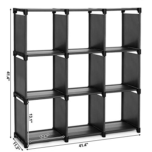 5 SONGMICS+Storage+Bookshelf+Organizer+ULSN45BK