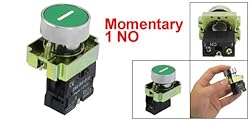 uxcell 1 NO N/O Momentary Push Button Switch, 600V