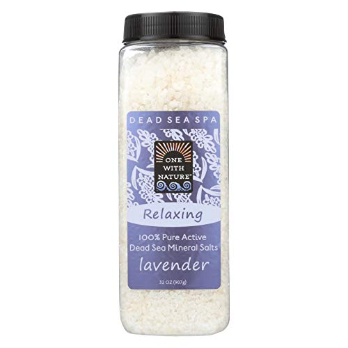 One With Nature Bath Salts – Dead Sea Mineral – Lavender Tangerine – 32 oz