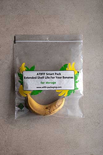 Atifit’s Innovative Food Bags Prolong Freshness of Herbs Greens vegetable and Fruits (Banana)