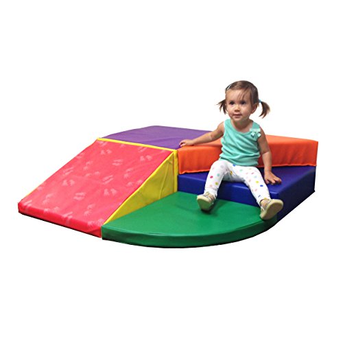 ECR4Kids SoftZone Tiny Twisting Foam Climber Playset, Assorted