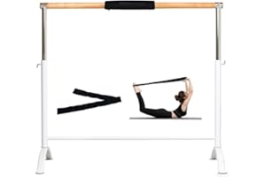 LeStage Ballet Barre - Portable Freestanding Adjustable Training Barre - Pro Series with Foam Protector and Elastic Stretching Strap