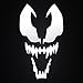 Spiderman Venom Decal Vinyl Sticker| Cars Trucks Vans Walls Laptop| White |3.5 x 5.5 In | KCD298