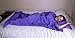 Hammock Bliss Sleep Sack - Travel and Camping Sleeping Sheet - Sleeping Bag Liner and Travel Pillow - Dream in Bliss (Purple)