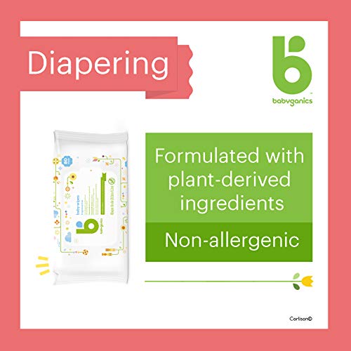 BABYGANICS BABY WIPES, FRAGRANCE FREE, 80 CT