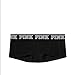 Victoria's Secret PINK Logo Boyshort Panty Pure Black (Medium)