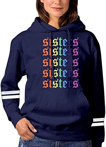 Ja-mes Char-les Rainbow Sis-ters Womens Fashion Hoodie Sweatshirts Sports Pullover Sweaters Cotton Croptop