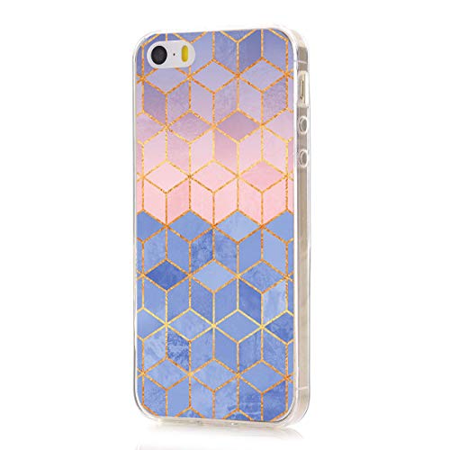 Case Compatible with iPhone SE Clear Case, Ultra Slim Shockproof Soft TPU Back Cover for iPhone 5 5S