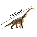 Prextex Giant 24 inch Dinosaur Brachiosaurus Soft Jurassic Educational Dinosaur Action Figure, Great Dinosaur Party Prop , or Toy for Toddler Dinosaur Lover