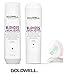 Goldwell Dualsenses BLONDES And HIGHLIGHTS Anti-Yellow Shampoo & Conditioner Duo Set (with Sleek Compact Mirror) (10.1 oz / 300ml Duo Kit)