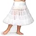 I.C. Collections Little Girls White Bouffant Half Slip Petticoat Tea Length, 6