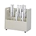 Safco 21-Compartment Mobile Roll File Cart Grandstand Design with 8 Compartments 50 lbs. Weight Cap. Durable Furniture Grade Particleboard, Textured Vinyl & Laminate Finish
