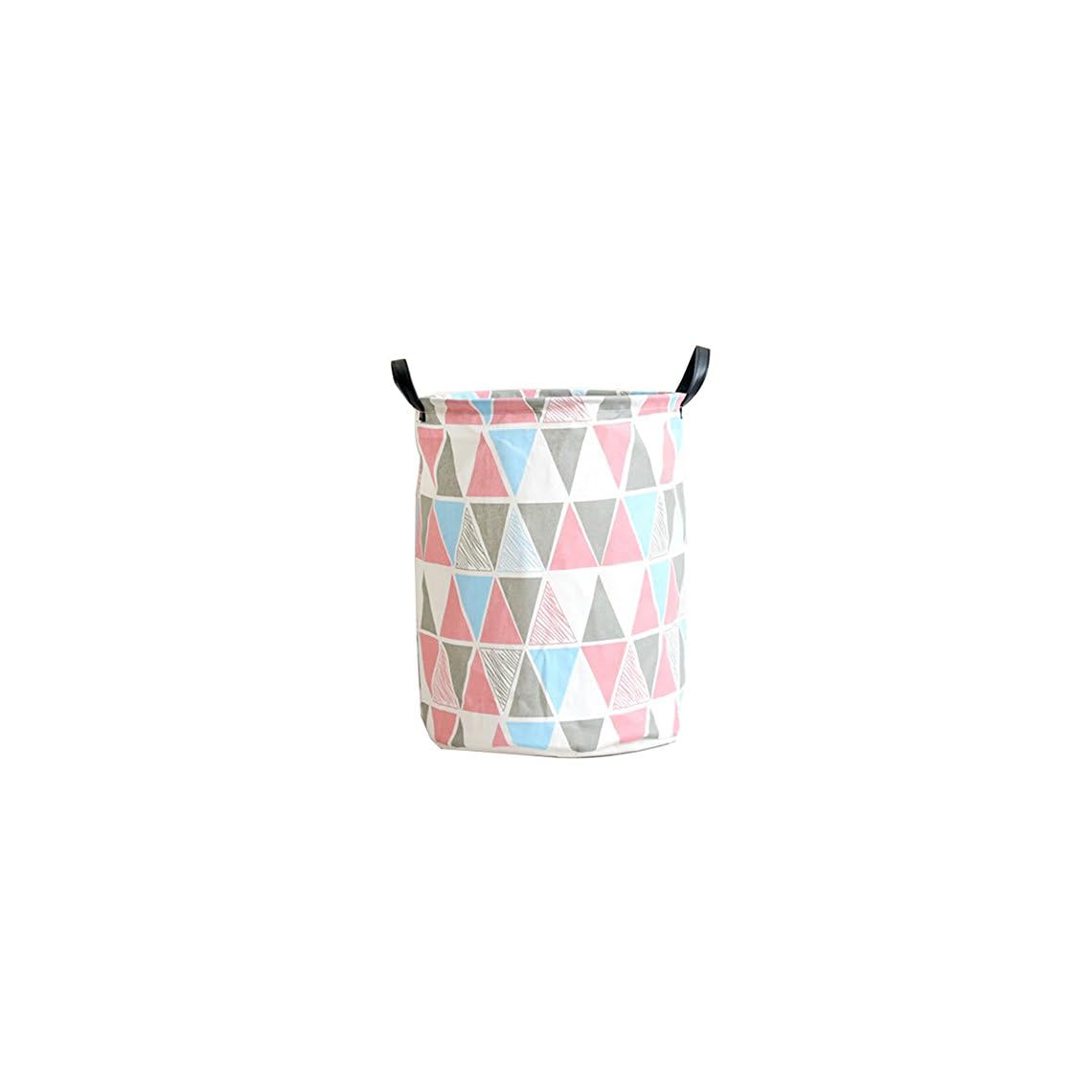 Pauwer Fabric Nursery Hamper Canvas Laundry Basket Foldable with