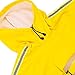 okdeals Dog Raincoat Leisure Waterproof Lightweight Dog Coat Jacket Reflective Rain Jacket with Hood for Small Medium Large Dogs(Yellow,XL)