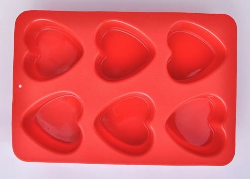 2 Silicone Heart Shaped Molds â€“ Hearts for Valentineâ€™s Day Baking - Shapes for Soap Candy Cake â€“ DIY Baked Gifts Chocolate Supplies - Baking & Holiday Party Decoration - Random Colors Sent
