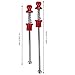 Bicycle Quick Release Bolt Quick Release Skewers Aluminum Alloy Wheels Locking Skewer Quick Release Lever (Red)thumb 2