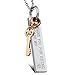 ZX Fashion His and Hers Stainless Steel Matching Set Lovers Couples Pendant Necklace