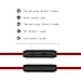 BestGot Audio Cable 3.5mm Headphone Cable with Microphone in-line Volume (4.3ft / 1.3m) for PS4 Controller, Headphones, Home/Car Stereos and More (1 Pack Red)
