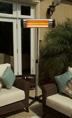 LaJolla 1500W Patio and Outdoor Heater with Remote Control