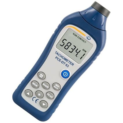 PCE Instruments Handtachometer PCE-DT 63 zur kontaktlosen, optischen Messung der Drehzahl