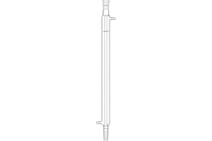 Labasics Borosilicate Glass Liebig Condenser with 24/40 Joint 500mm Jacket Length Lab Glass Condenser
