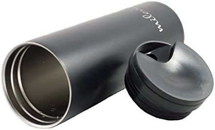 BIG SALE! Travel work holiday children car mug cup tumbler 16oz/450ml thermos flask bottle stainless steel 18/8 black ergonomic for fathers day