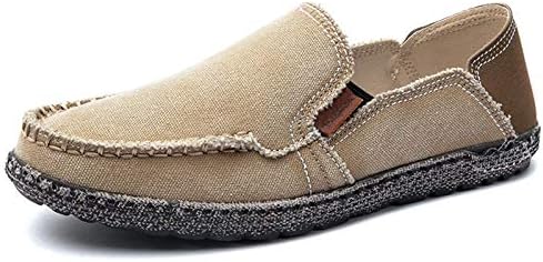 mens canvas slip on deck shoes