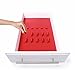 KMN Home DrawerDecor Customizable Organizer, Drawer and Shelf Cabinet Liners, Non Slip and Easy Clean, Deluxe Starter Kit, 16 Piece - Red