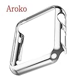 Apple Watch Case,Aroko Super Thin PC Plated Plating Protective Bumper Case for Apple Watch 42MM (PC Case Silver 42mm)