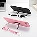 iPhone 8 Plus Silicone Case, iPhone 7 Plus Soft Case with Ring Stand for Men, WXY Flexible Thin Cover Slim Fit for Apple iPhone 8 Plus & 7 Plus 5.5'' Black