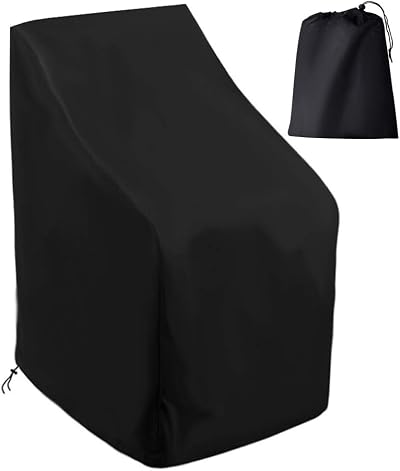 kuou Garden Chair Covers Outdoor Waterproof Stacking Chair 26x26x32x47