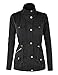 MBJ WJC643 Womens Pop of Color Parka Jacket M BLACK