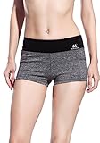 Matymats Women’s Workout Running Shorts Yoga Gym Hot Short Side Pockets Fast Dry