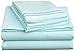 Clara Clark ® Supreme 1500 Collection 4pc Bed Sheet Set - Full (Double) Size, Light Blue Aqua
