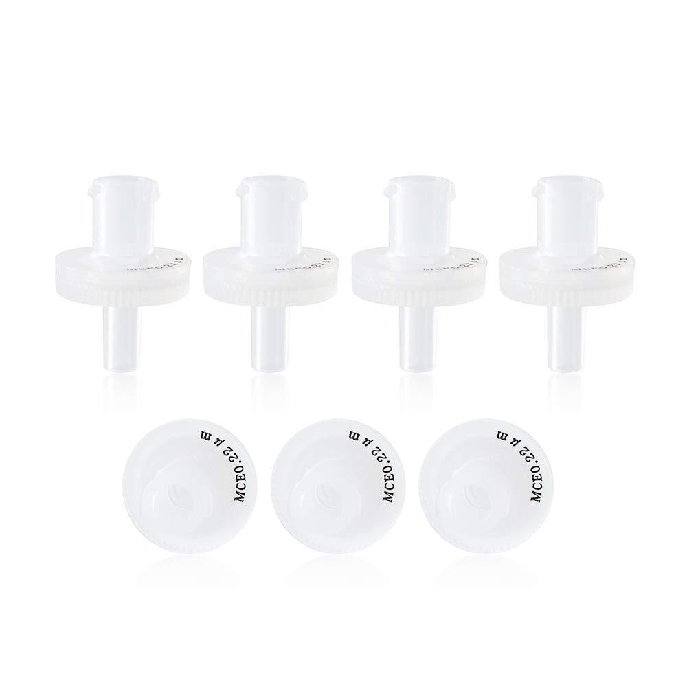 MCE (Mix Cellulose Ester) Syringe Filters Diameter 13mm Pore Size 0.22μm for Sterilizing Filtration [CASE OF 100pcs] by Allpure Biotechnology (MCE-13mm-0.22μm)