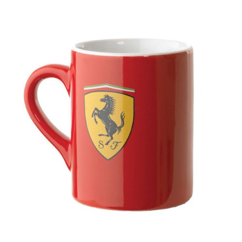 Ferrari red ceramic coffee mug