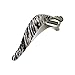 Ficcare Maximas Hair Clip in Glittery Black and White Zebra-Large