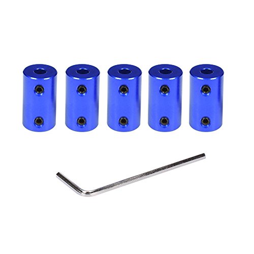 WINGONEER 5PCS Coupling for 3D Printer Accessories CNC Engraving Machines DIY Aluminum Coupling 5mm to 5mm for 3D Printer