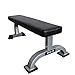 Valor Fitness DA-3 Versatile Flat Bench with an Arched Base for Additional Support – Supports Up to 550 lb