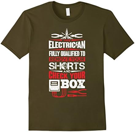 Men's Electrician Fully Qualified to Remove your shorts and check 2XL Olive