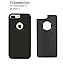 iPhone 7 Plus Case, iPhone 8 Plus Case, Genuine Leather Wallet Case with Detachable SlimCase, Feceir Luxury Series, Magnetic Closure, RFID Protection, 2-Way Stand, Gift Box (Black)