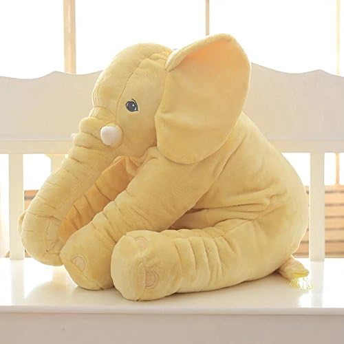 60 cm Yellow Elephant plush toy kid pillow bed animal doll kid sleep baby calm doll
