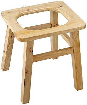 DUXX Toilet Seat, Solid Wood Toilet Seat Mobile Toilet Adult Household Portable Toilet Stool Chair Toilet Stool commode chair