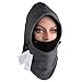 Mazo Double Layers Thicken Warm Full Face Cover Winter Ski Mask(GrayBlack)