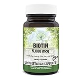 Biotin for Hair Growth by Natural Nutra â€“ Gluten Free, Vegetarian, 5000 mcg, 60 Capsules