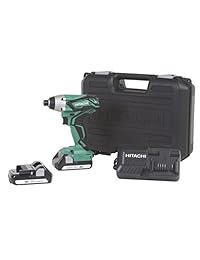 Taladro de impacto inalámbrico Hitachi WH18DGL de litio ion, 18 voltios, 1 4 pulgadas