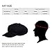 VBIGER Men and Women's Woolen Fedora Newboys Hat (Black)