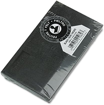 Carter's21082 Felt Stamp Pad,Size 2, 3-1/4-Inch x6-1/4-Inch, Black Ink