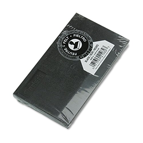 Carter's21082 Felt Stamp Pad,Size 2, 3-1/4-Inch x6-1/4-Inch, Black Ink